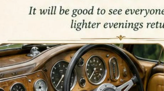 Dashboard of a classic motor car